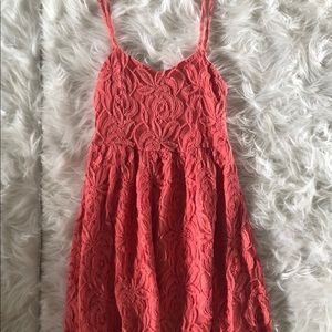 Pink Crochet Dress